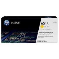Cartucho original de tóner amarillo HP 651A LaserJet
